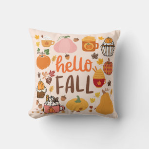 Cojín Decorativo Hola Calabazas de Otoño