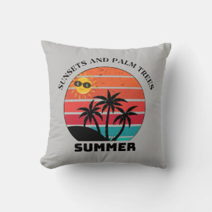 Cojín Decorativo hola fiesta de playa de vacaciones de verano