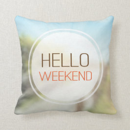 Cojín Decorativo Hola fin de semana 2
