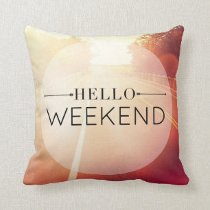 Cojín Decorativo Hola fin de semana 3