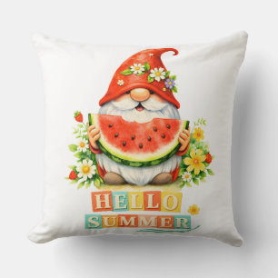 Cojín Decorativo Hola Gnome Verano