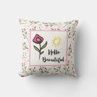 Hola Hermosa Bonito Flores y Sol