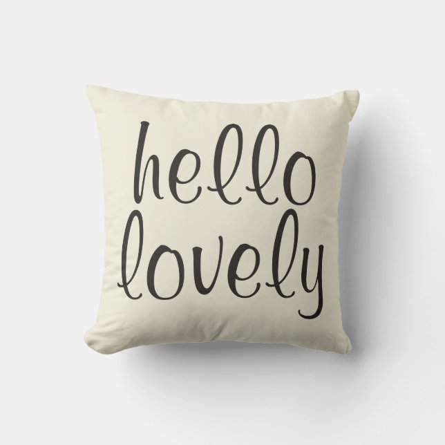 Cojín Decorativo Hola Lovely Pillow (Anverso)