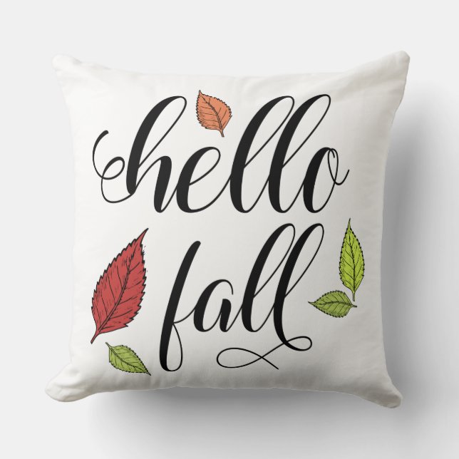 Cojín Decorativo Hola Otoño (Anverso)
