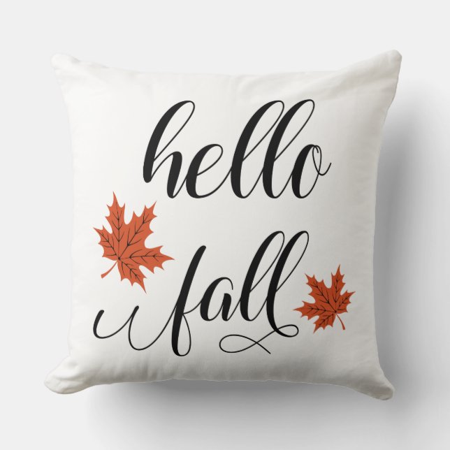 Cojín Decorativo Hola Otoño (Anverso)