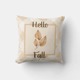 Cojín Decorativo Hola Otoño Decoración de Hogar Rústica Hojas de Ot
