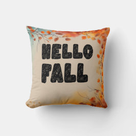 Cojín Decorativo Hola otoño - Día de Acción de Gracias