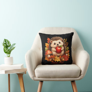 Cojín Decorativo Hola Otoño Erizo Lindo
