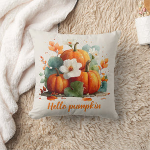 Cojín Decorativo Hola Pumpkin Autumn Floral Design
