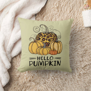 Cojín Decorativo Hola Pumpkin Lover Fall Season Otoño Thanksgivin