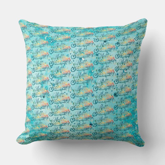 Cojín Decorativo Hola Verano (Anverso)