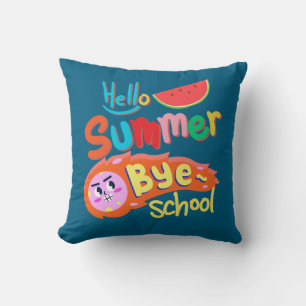 Cojín Decorativo Hola Verano Adiós Escuela