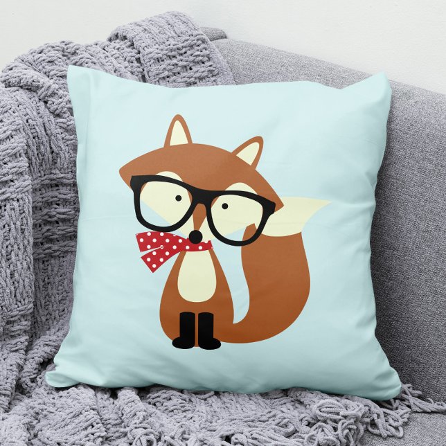 Cojín Decorativo Holiday Hipster Brown Fox (Subido por el creador)