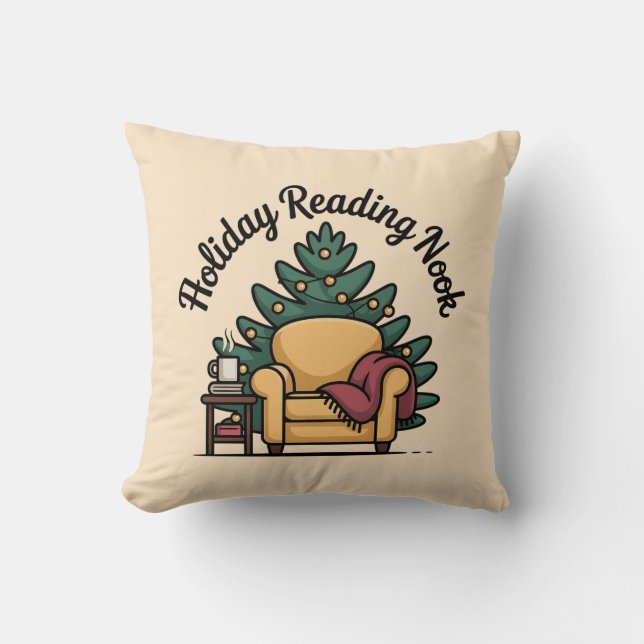 Cojín Decorativo Holiday Reading Nook Cozy Accent (Anverso)