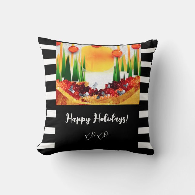 Cojín Decorativo HOLIDAY Throw Pillow (Anverso)