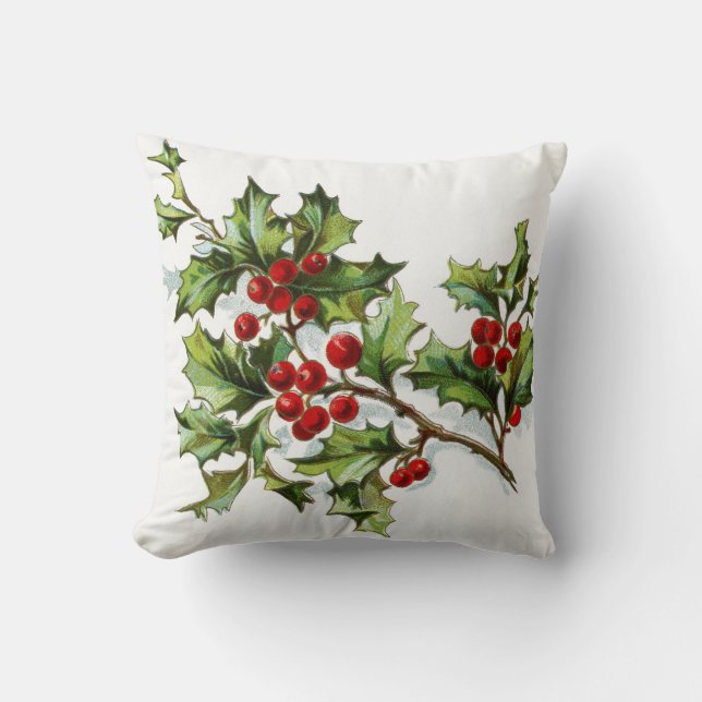 Cojín Decorativo Holly Berries 002 (Anverso)