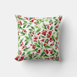 Cojín Decorativo Holly Berry Navidad Pillow