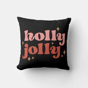 Cojín Decorativo Holly Jolly Navidades Groovy Retro