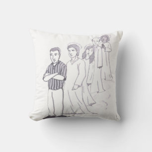 Cojín Decorativo Hombre adulto con brazos cruzados de pie frente a
