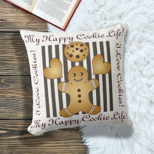 Cojín Decorativo Hombre de jengibre personalizado galleta dulce