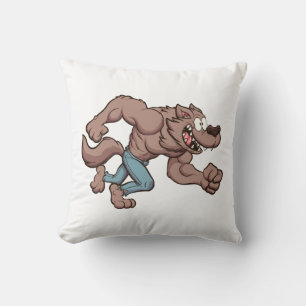 Cojín Decorativo Hombre lobo corriendo