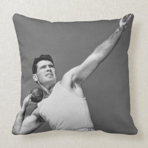 Cojín Decorativo Hombre que lanza Shotput
