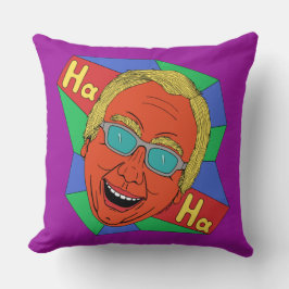 Cojín Decorativo Hombre risible (autorretrato artístico)