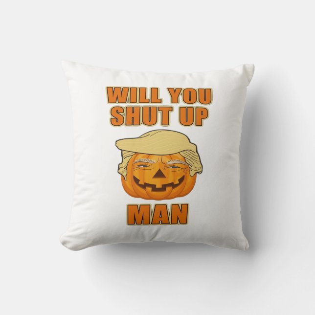 Cojín Decorativo Hombre, Trumpkin Halloween (Anverso)