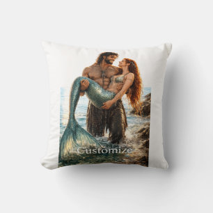 Cojín Decorativo Hombre y Sirena Thunder_Cove