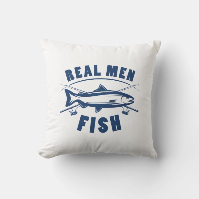Cojín Decorativo Hombres Reales Fish (Anverso)