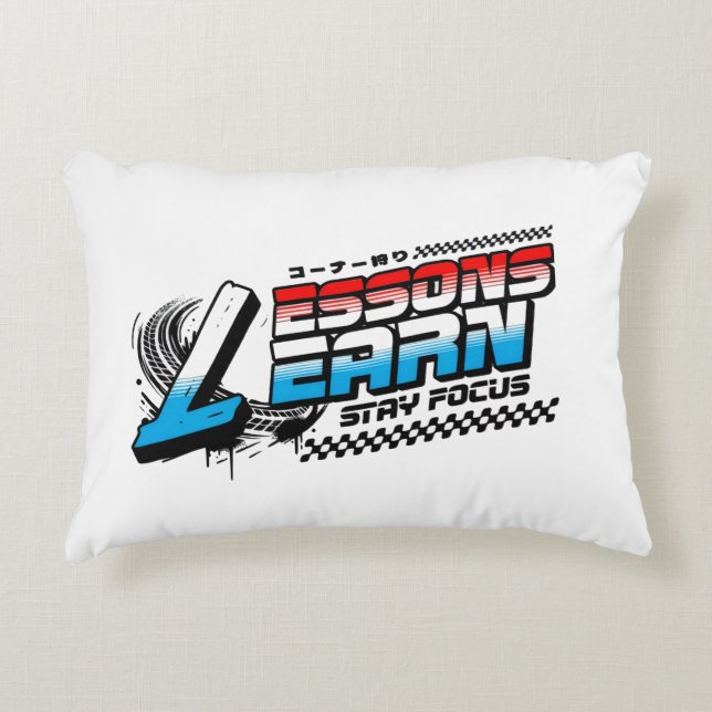 COJÍN DECORATIVO HOME DECOR FOCUS LESSONS LEARN ACCENT PILLOW (Anverso)