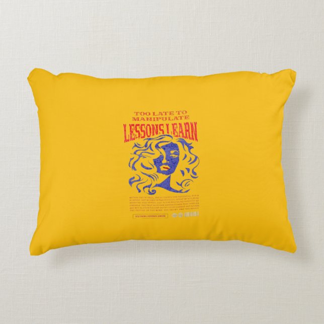 COJÍN DECORATIVO HOME DECOR MANIPULATE LESSONS LEARN ACCENT PILLOW  (Anverso)