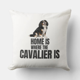 Cojín Decorativo Home Is Where the Cavalier Is 