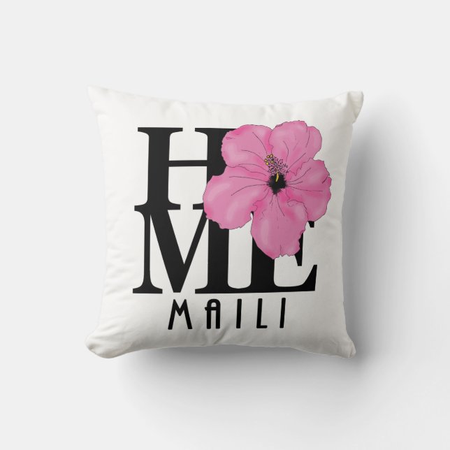 Cojín Decorativo HOME Maili Hawaii Pink (Anverso)