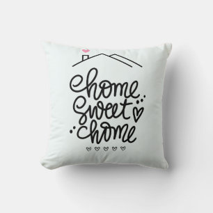 Cojín Decorativo Home Sweet Home – Handwritten Pillow Design