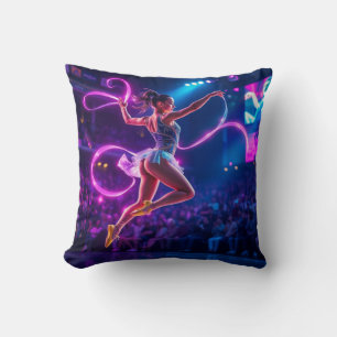 Cojín Decorativo Homenaje a la Gimnasia Rítmica y Neon