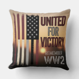 Cojín Decorativo Homenaje de veteranos en conmemoración de la bande
