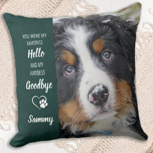 Cojín Decorativo Homenaje favorito de Mascota Personalizado de Adió