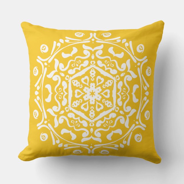 Cojín Decorativo Honey Mandala (Anverso)