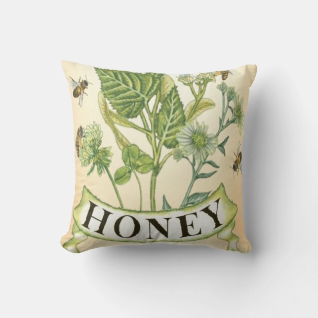 Cojín Decorativo Honeybee Haven (Anverso)