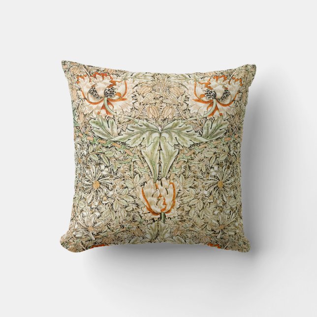 Cojín Decorativo Honeysuckle, William Morris (Anverso)