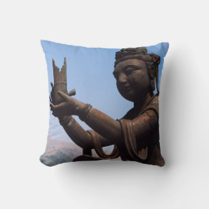 Cojín Decorativo Hong Kong, isla Lantau, monasterio Po Lin