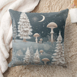 Cojín Decorativo Hongos caprichosos de invierno Marina Bosque