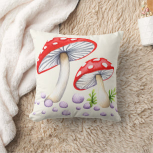 Cojín Decorativo Hongos caprichosos de lunares