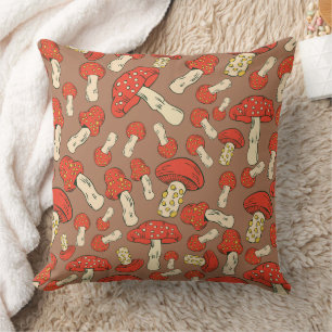 Cojín Decorativo Hongos Rojos