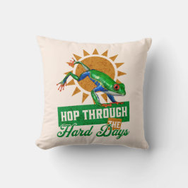 Cojín Decorativo Hop through Hard Days Amazon Tree Frog