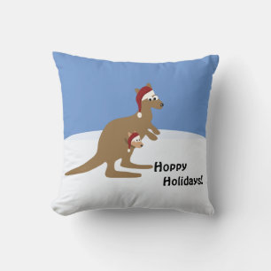 Cojín Decorativo Hoppy Holidays Navidades Kangaroo and Joey