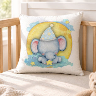 Cojín Decorativo Hora de dormir del elefante bebé