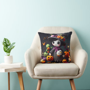Cojín Decorativo Hora de Halloween (para ella)