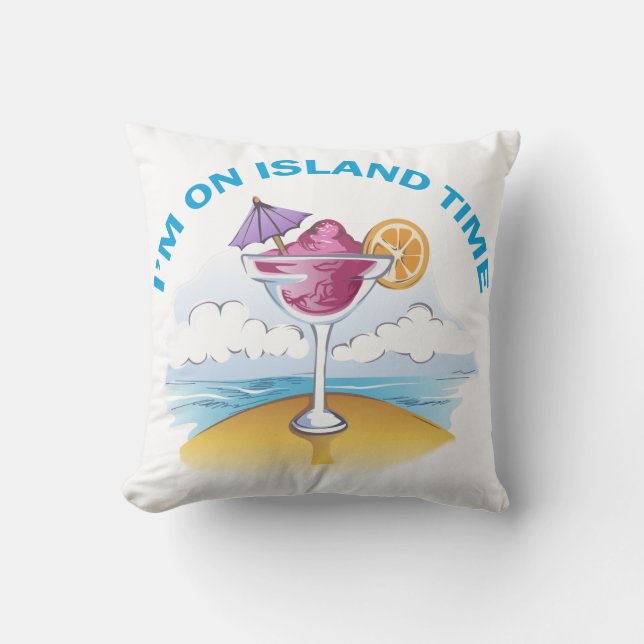Cojín Decorativo Hora de la isla (Anverso)